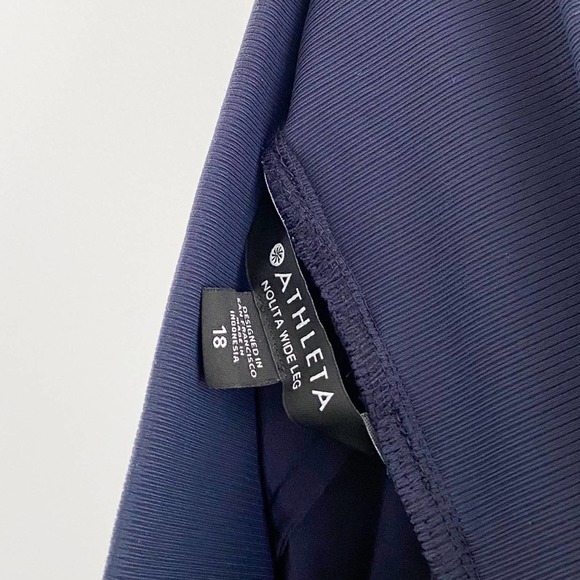 Athleta Nolita Navy Blue Wide Leg Pant - Picture 4 of 7